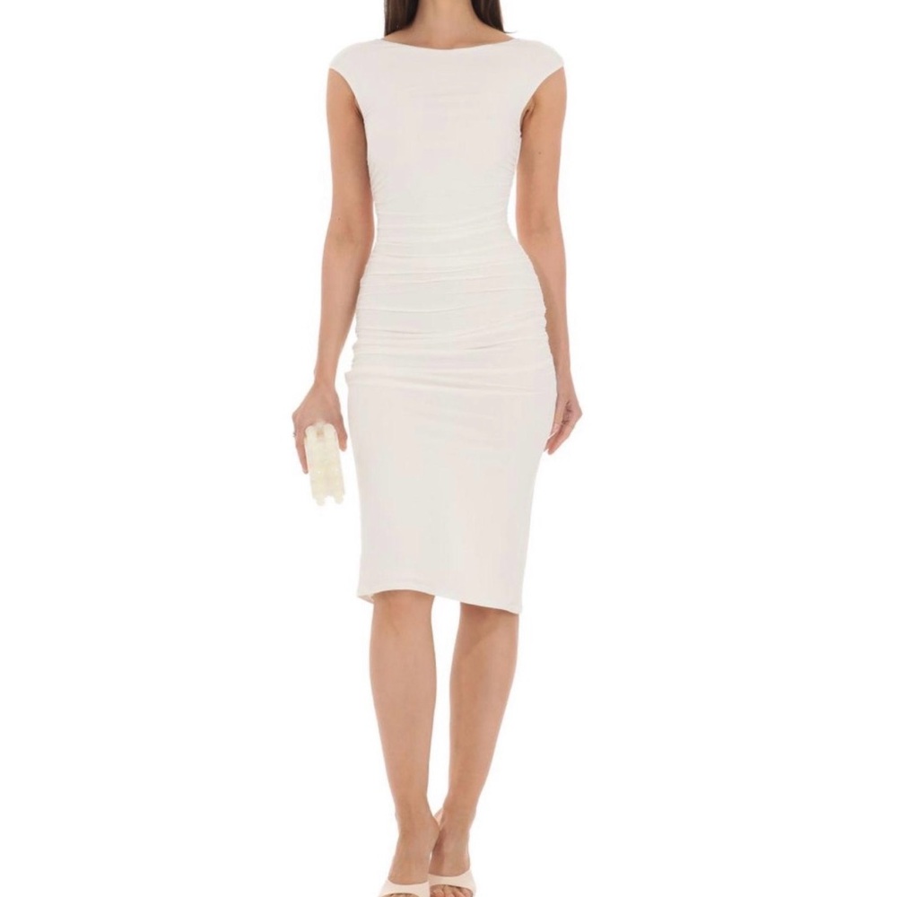 Lucy in the Sky White Midi Dress
